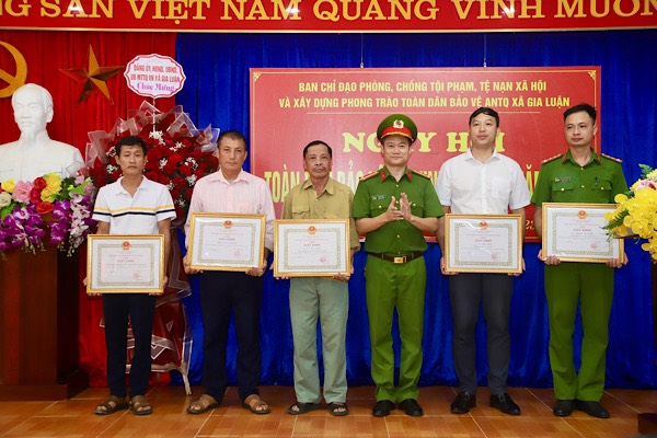 UBND xã Gia Luận tổ chức Ngày hội Toàn dân bảo vệ an ninh Tổ quốc